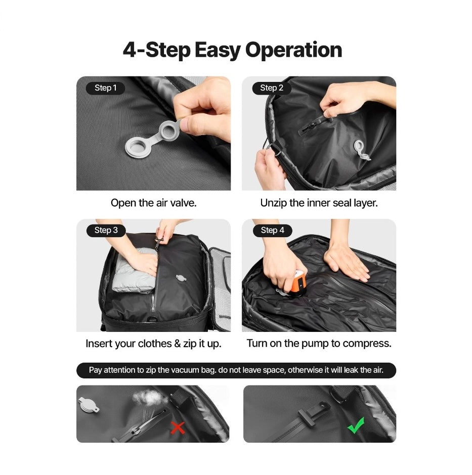 Aero Compress - Mochila de compresión expandible definitiva